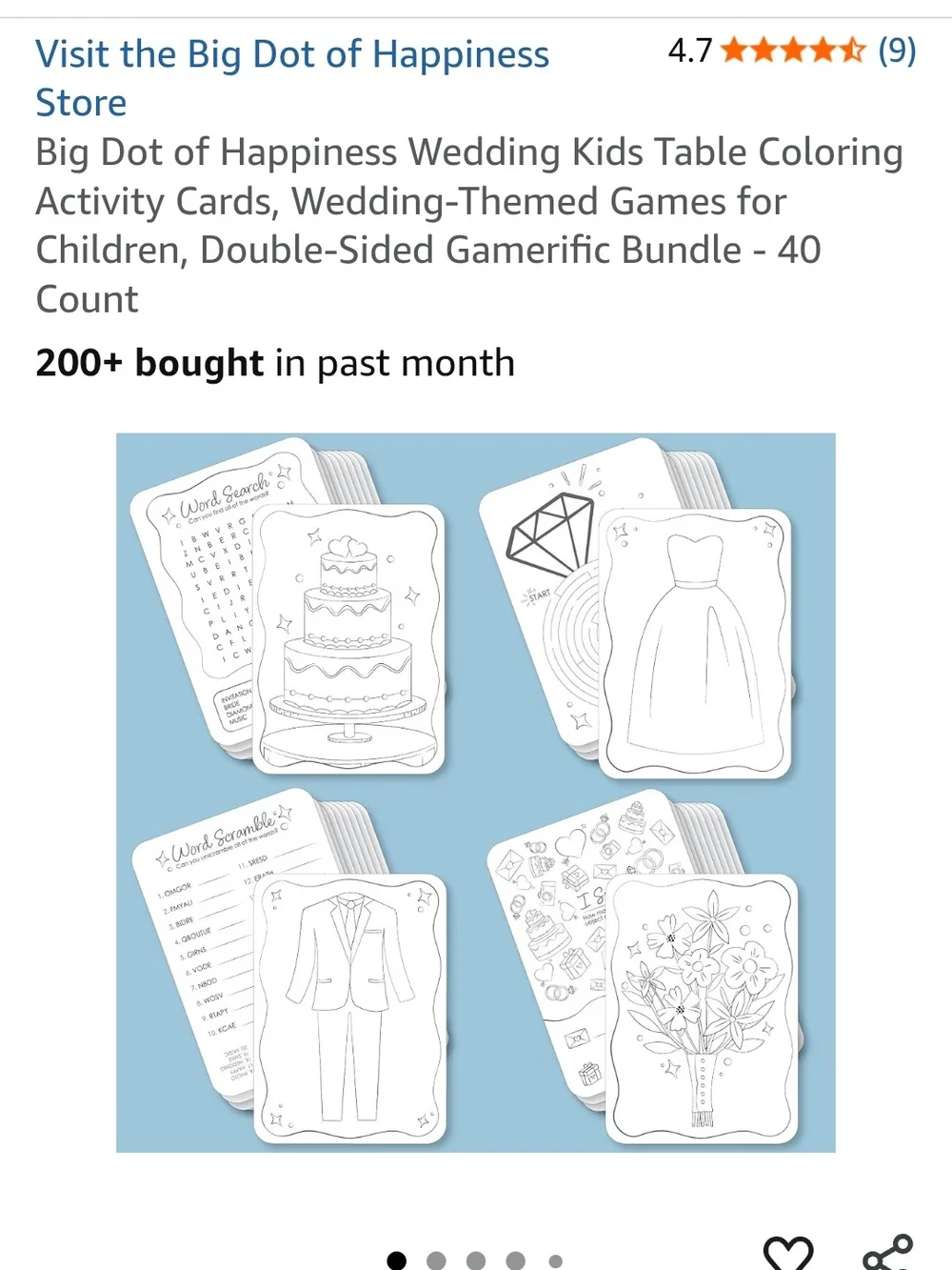 Wedding Kids Corner Items